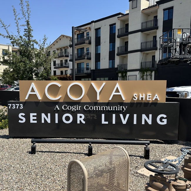 Senior Living Monument Sign
